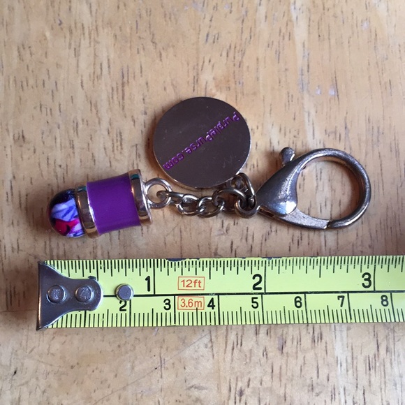 Purple Purse Keychain or bag charm pre-owned - Picture 3 of 4